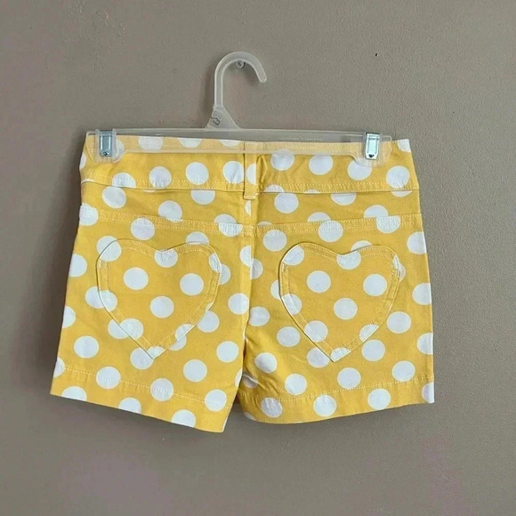 Mini Boden Girls Shorts Yellow Polka Dot 9-10 Years NWT - Picture 2 of 4